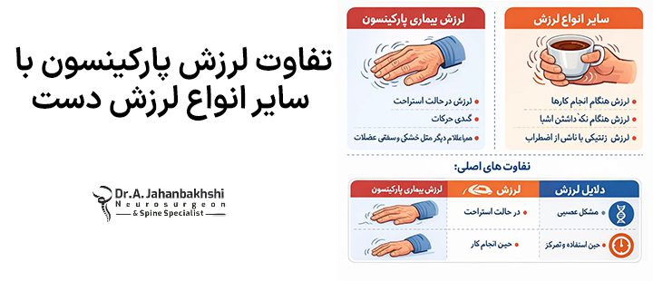 تفاوت لرزش پارکینسون با سایر انواع لرزش دست